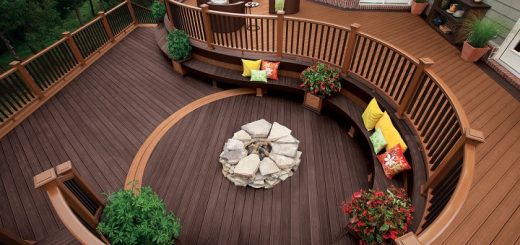 outdoor deck area