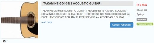 takamine acoustic guitar